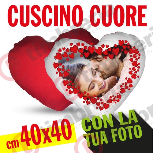 Cuscino cuore rosso san - cuscino,