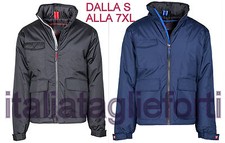  TAGLIE FORTI UOMO GIUBBOTTO ANTI VENTO CALDO IMPERMEABILE XL 7XL NO MAXFORT 