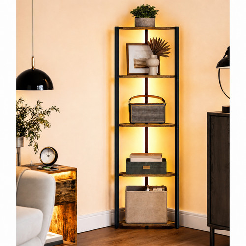 Libreria mensola angolare led - angolare,