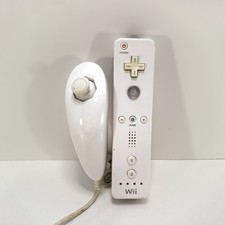 CONTROLLER WII Nintendo WiiMOTE BIANCO ORIGINALE con NUNCHUK WII REMOTE