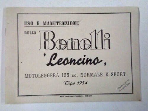 Benelli leoncino 1954 - leoncino, e