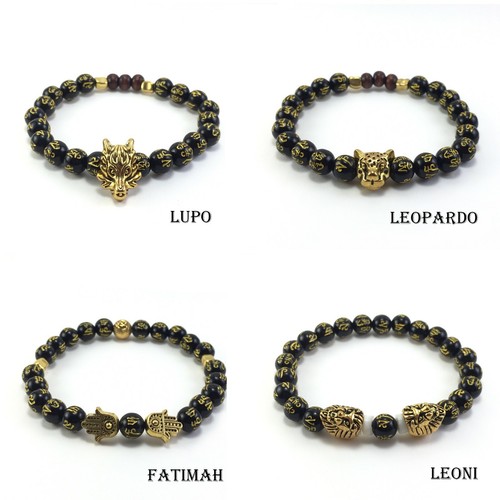 Bracciale elastico perline - bracciale,
