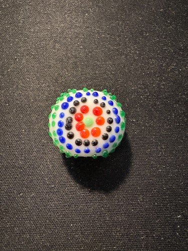 Glass bead raised dots - bead,