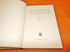enciclopedia del diritto giuffre volume XIX    GIUNTA - IGI  1970