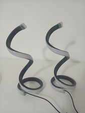 Pair of Modern LED Spiral