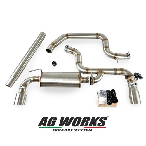 Cat back centrale scarico inox - back,