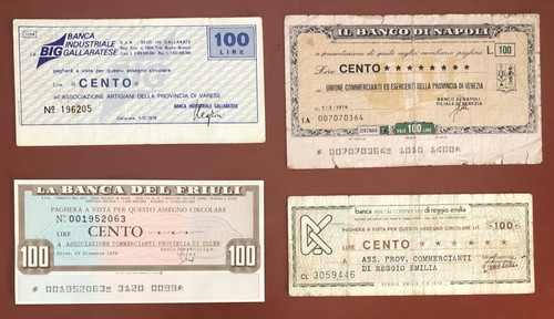 Mini assegni 100 lire - 4,
