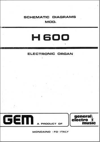 Gem h600 service manual repair - h600,