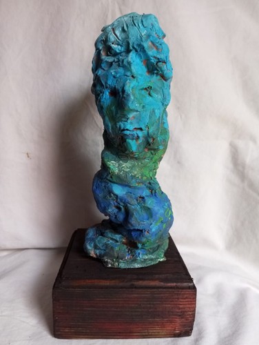 Scultura terracotta firmata - in,