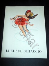 Brochure Spettacolo - Pattinaggio - Luci sul Ghiaccio - 1958 disegno Bertoletti