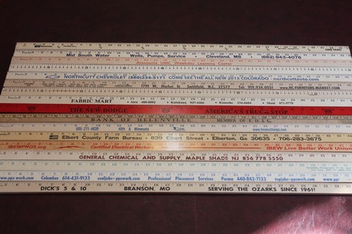 Lotto righelli legno - in,