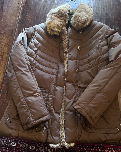 Piumino marrone sciancrato con - piumino,