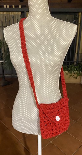 Borsa uncinetto mattonelle - borsa,