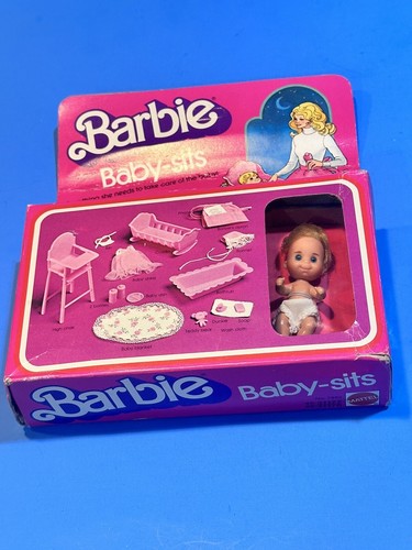 Barbie baby sits doll - baby-sits,