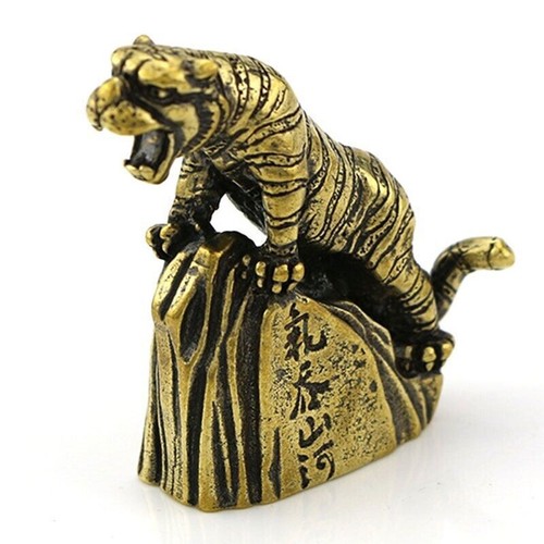 Statuina tigre ottone piccola