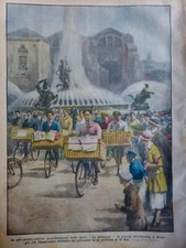 1925 Velocipede Triciclo Bici Bicicletta Gara Roma Milano 2 Giornali Antichi