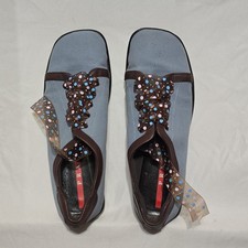 Mocassini bassi Prada blu