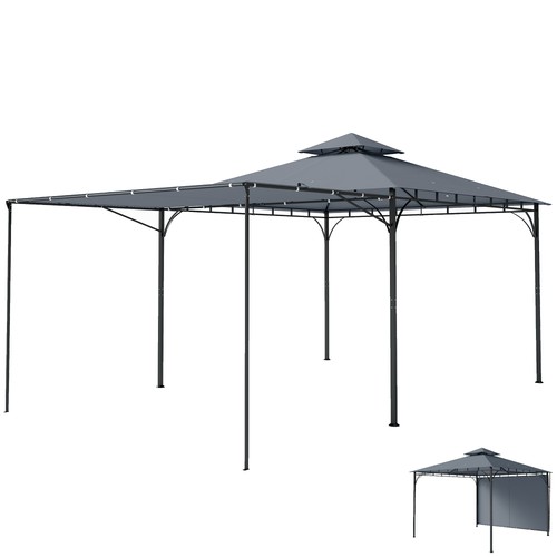 Gazebo giardino con - da, tetto