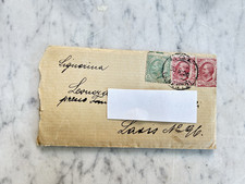 VECCHIA BUSTA VIAGGIATA CON LETTERA INTERNA 1920 OLD TRAVELED ENVELOPE