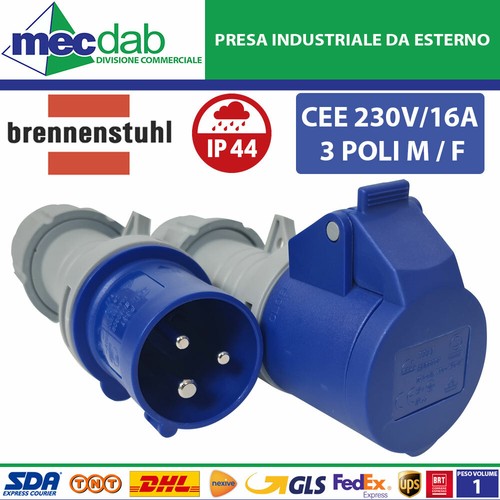 Presa cee 230v - 16a, 3
