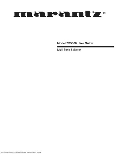 Marantz zs5300 surround - marantz,
