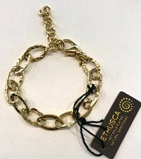 Bracciale da Donna ETRUSCA GIOIELLI a Catena Placcata ORO GIALLO 18 KT cm. 19