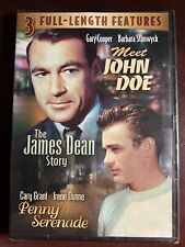 3 Full-Length Features - Meet John Doe/ The James Dean Story/penny Serenade DVD