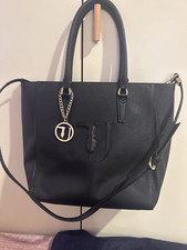 Trussardi Borsa Da Lavoro Shopping Bag Grande Nera Borsa A Mano Pc Documenti