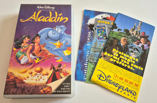 Aladdin disney cassette vhs - -,