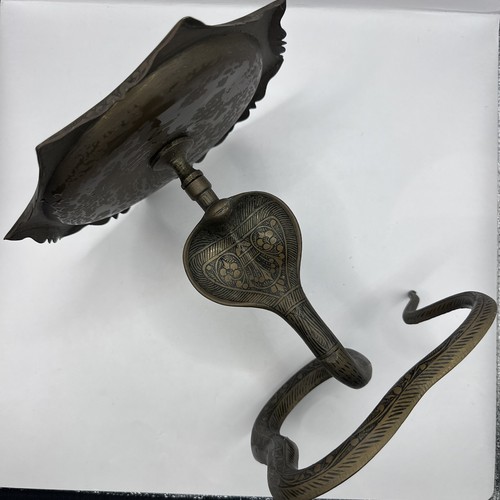 Vintage brass cobra snake oil - snake,