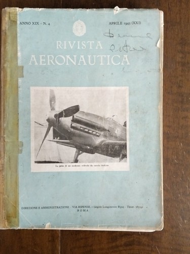 Rivista aeronautica anno xix - aeronautica,