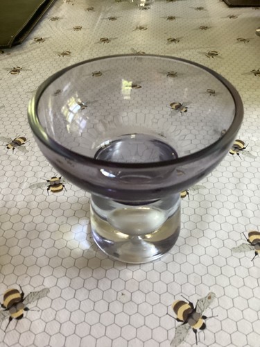 Crystal bubble votive possibly - crystal,