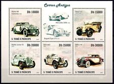 Scheda Trasporto Sao Tome 2009 Auto d'epoca Mercedes Bugatti MNH