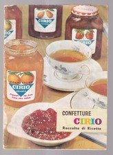 Libretto Raccolta di Ricette Frutta allo Confetture Cirio SCV1