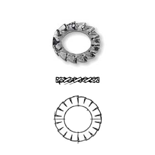Rondelle dentellate inox