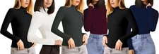 6 MAGLIE DA DONNA DOLCEVITA CALDO A MEZZO COLLO IN VARI COLORI E TAGLIE VKA22