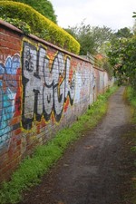 Photo 6x4 Footpath along the