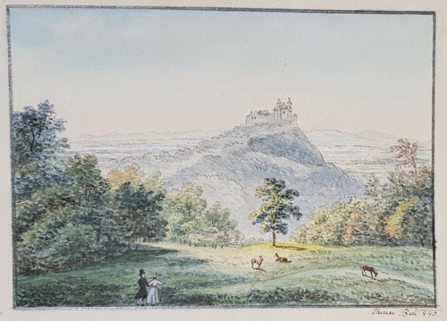 Leopoldsberg acquerello - leopoldsberg,,