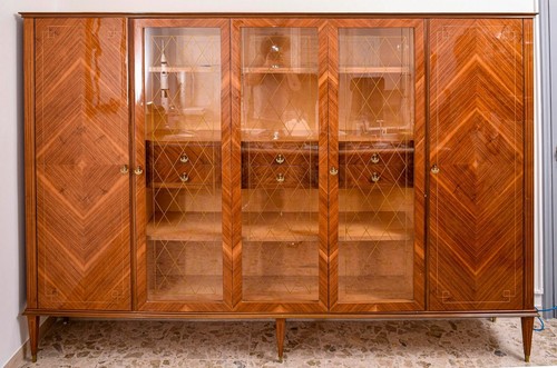 Libreria vetri cassetti design - libreria,