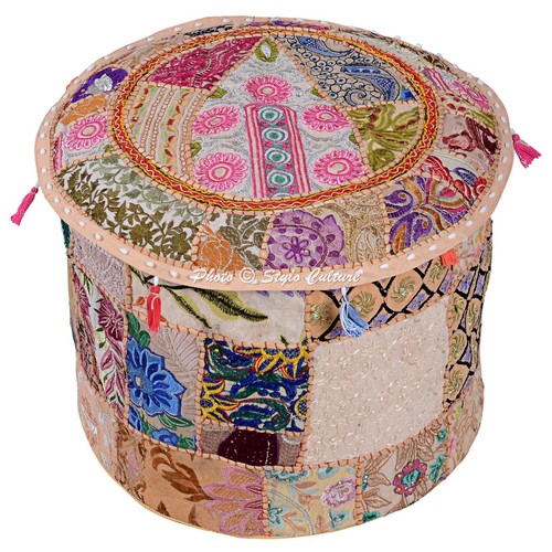 Pouf ottomano patchwork