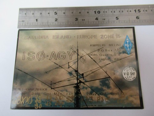 Vintage radio qsl card - qsl,