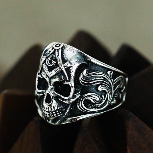 Anello vintage massonico - , ag