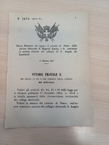 Decreto regno italia - decreto,