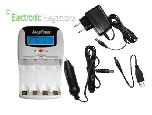 Caricatore per 4 batterie - per, o