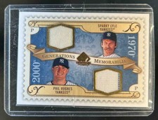 Maglia SP 2009 Legendary Cuts Phil Hughes Sparky Lyle Generations #GM-LH