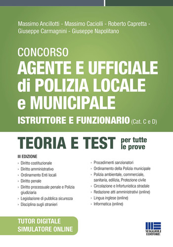 Concorso agente ufficiale - agente, e