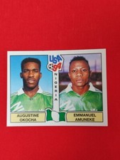 FIGURINA NEW STICKER PANINI USA 94 #241 AUGUSTINE OKOCHA /  AMUNEKE NIGERIA