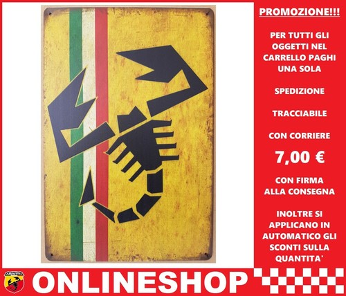 Targa pubblicitaria abarth - targa,