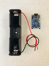 Modulo ricarica batterie al litio 18650 con protezione TP4056 + Portabatteria