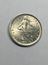 France 5 Francs Coin Woman